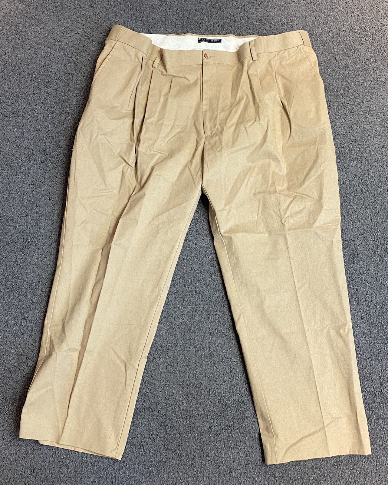 Architect Mens Wrinkle Resistant Classic Fit Khaki Pants Boscovs 44 x 29  New | eBay