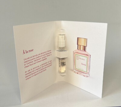 MFK Kurkdjian A La Rose EDP  2ml 0.06 fl.oz New With Card
