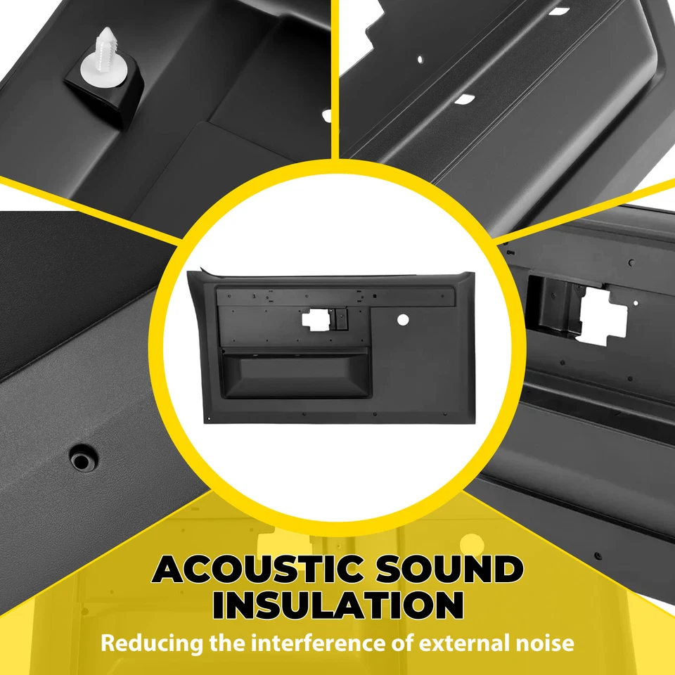 For Chevy Pickup Truck 1981-1987 Black Power Lock Inner Door Trim Panels Pair Foto 4 de 4