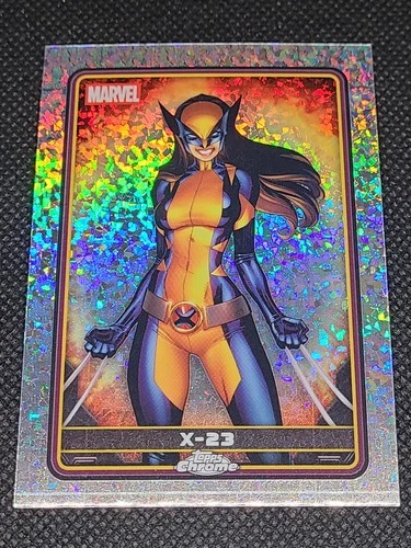 X-23  2025 Topps Chrome Marvel Deadpool #15 Mini-Diamonds Refractor