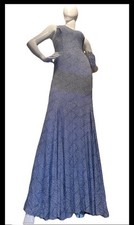 Stretch Glitter Open Back Prom Dress Women’s Size M NWT