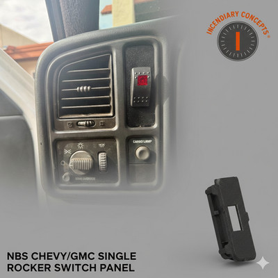 99-06 Chevy GMC Silverado Sierra Tahoe Yukon Single Rocker Switch Dash Panel