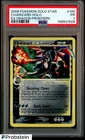 2006 Pokemon ex Dragon Frontiers #100/101 Charizard Gold Star Holo PSA 1