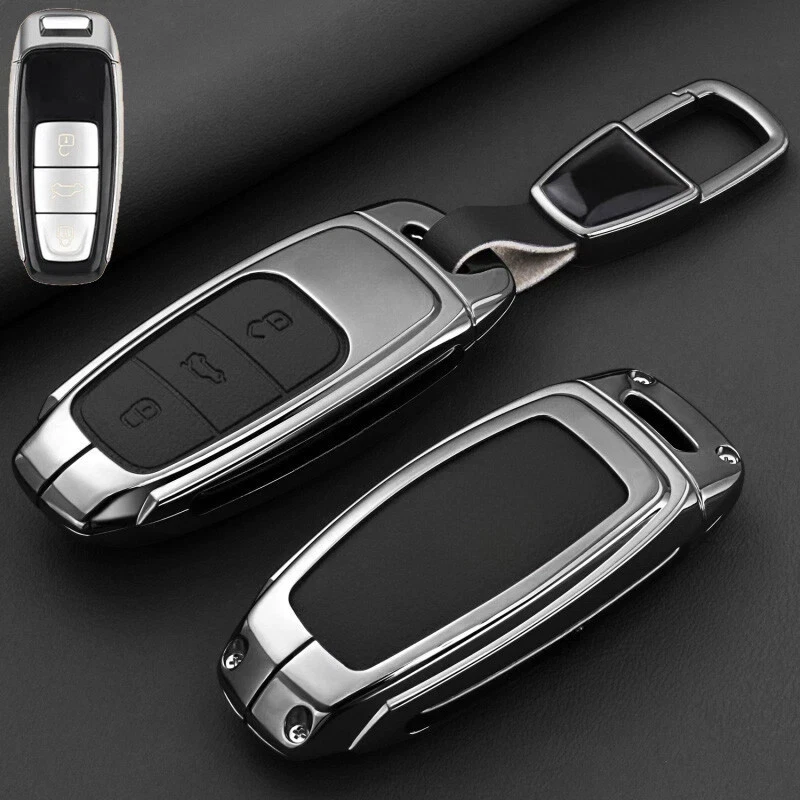 Funda Llavero Coche Cuero Aleación Zinc Para Audi S3 Q8 A3 A6 A7 Q7 S6 S7 S8 A8 Foto 3 de 4