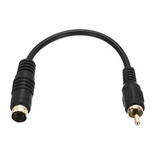 2pcs, S Video Cable 0.56ft 4 Pin S-Video Male to RCA Male Composite Adapter