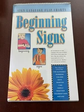 Beginning Signs : Sign Language Flip Charts Sealed (2003, Spiral)