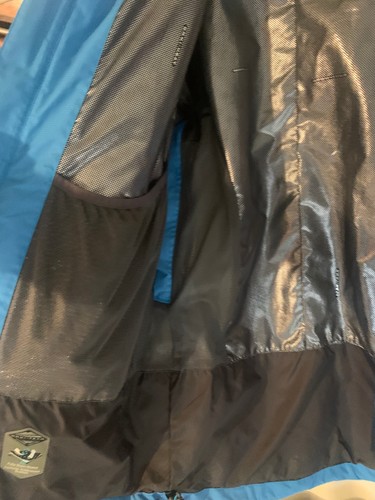 Columbia Jacket Mens Large Blue/Teal Omni-Heat Omni-Tech Rain Coat Waterproof - Picture 4 of 10