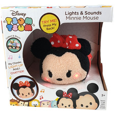Disney Tsum Tsum MINNIE MOUSE Lights  Sounds NEW Soft Toy Plush 2018 Box VIDEO