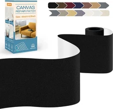 KING MOUNTAIN Canvas Repair Tape,Outdoor Gear Canvas-4W×63L, Black 