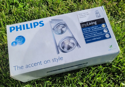 Philips myLiving Deckenstrahler 2-flammig Aluminium Spotlampe inkl. Eco Halogen
