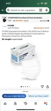Fricare Medical Face Masks 50 Pack Disposable 3 Ply