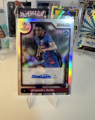 Topps Merlin Chrome UCC 2021/22 Alejandro Balde FC Barcelona RC Auto