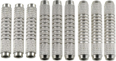 9pcs 10/12/14G Dart Barrels Replacement Set Silver for Dart Practice