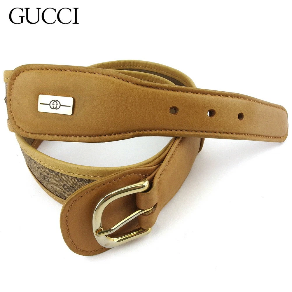 Ceinture marque Gucci marque taille femme homme sortie article été beige pvc cuir micro