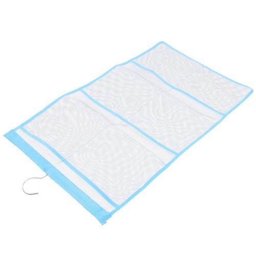 6 Storage Bathroom Bag Accessories Hanging Mesh Shower Organizer - Picture 6 of 12