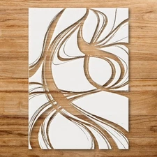 Abstract Composition Wall Art Stencil for Creative Projects - StencilAir