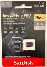 SanDisk ImageMate PRO microSDXC Memory Card - 256GB New Sealed