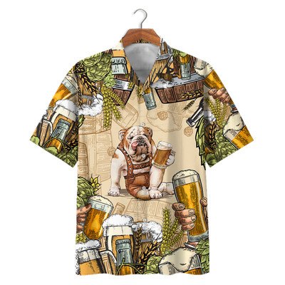 Bulldog Hawaiian Shirt Unisex Adult Hw7353