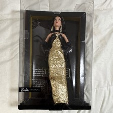 Barbie Signature Tribute Collection Maria Felix Collector Doll Gold & Black Gown