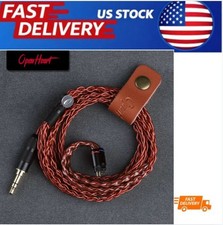 Red 8 Core Earphone Cable 2.5/3.5/4.4Mm MMCX/0.78 2Pin/Qdc Silver Plated Copper