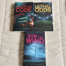 SJ Richards book bundle, Luke Sackville books 4-6, all as new