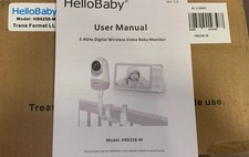 HelloBaby HB6256-M 5" LCD Display 2.4Ghz Wireless Video Baby Monitor BU4397 TC