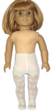 White Pattern Tights made for 18" American Girl Dolls Accessories Doll Clothes