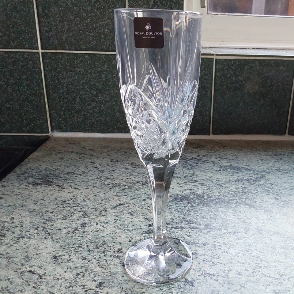 Royal Doulton Crystal Ice Bucket And 4 Champagne Glasses - Image 3 of 4