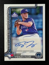 2025 Topps Chrome Pro Debut TREY YESAVAGE Auto Toronto Blue Jays #PD-45