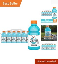 Gatorade Thirst Quencher Zero Sugar Sports Drink, Glacier Freeze, 12oz Bottle...