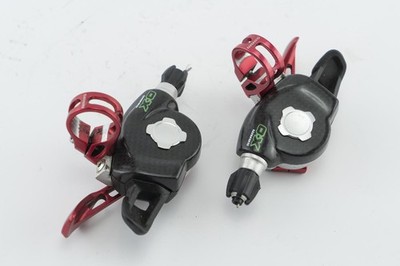 SRAM X-0 X-O Schalthebel Set 2/3x9-Fach Shimano MTB Schalt Hebel rot