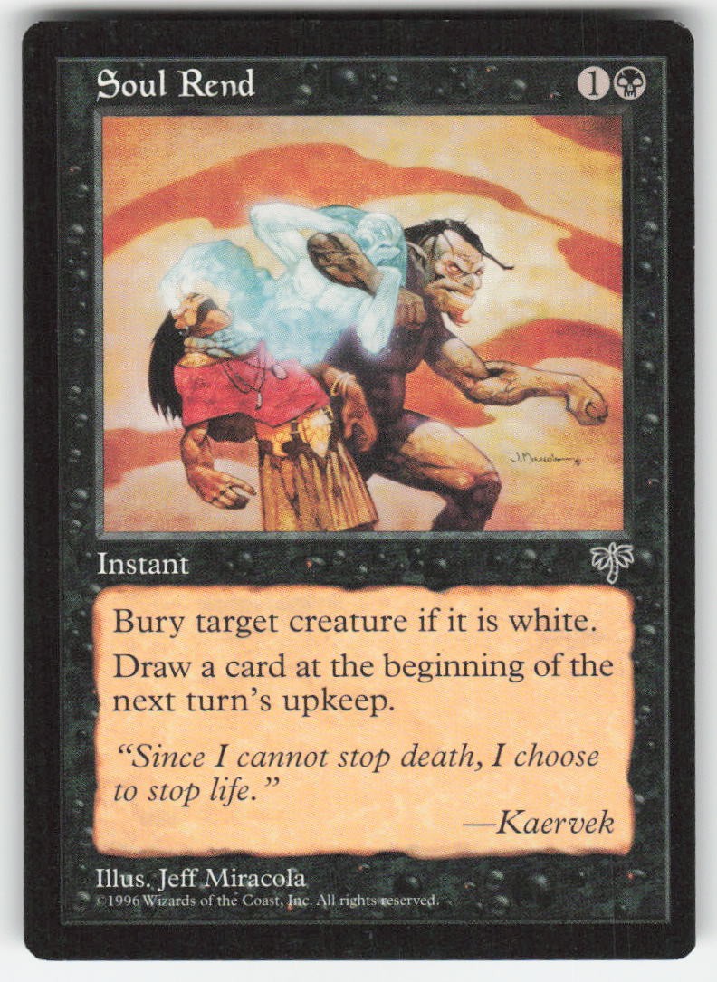 MTG Magic The Gathering Mirage Soul Rend