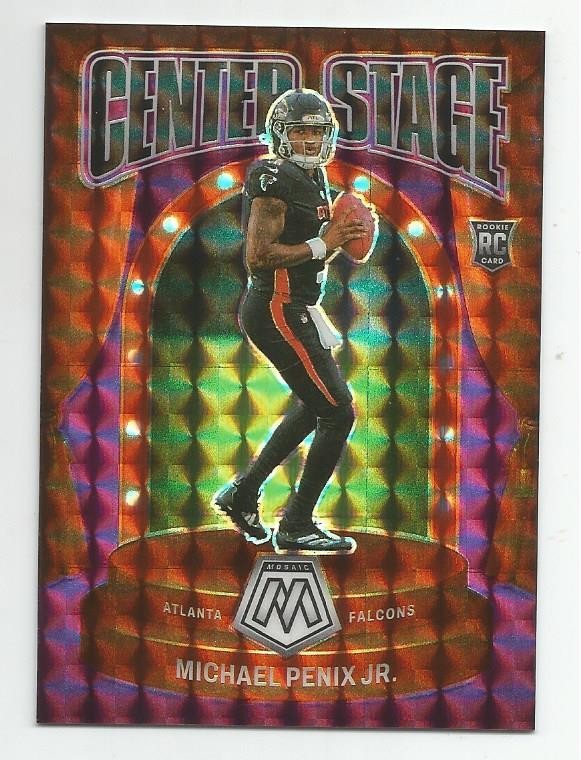 2024 MOSAIC MICHAEL PENIX JR. RC CENTER STAGE PURPLE MOSAIC PRIZM #37/49