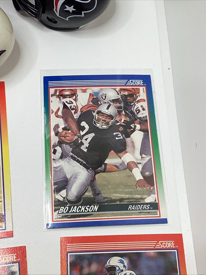 Lote de 25+ tarjetas de fanáticos de la NFL póster de Deion Sanders Bo Jackson Montana Elway lote de regalo Foto 4 de 4