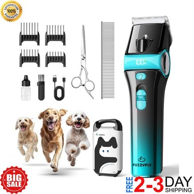 Dog Clippers for Thick Coats | Pro Grooming Kit, Low Noise, Rechargeable Trimmer