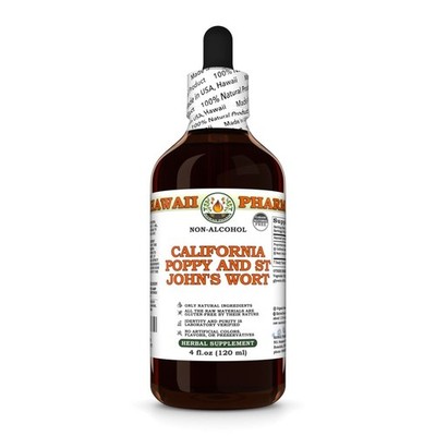 California Poppy And St John's Wort Glycerite, Liquid Extract
