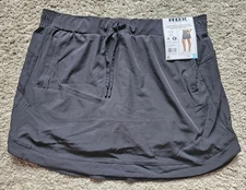 RBX 17" Black Stretch Woven Skort with Side Pockets Women's Size XL NWT
