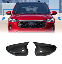 For Ford Escape 2020-2026 W/O Mirror Light Side Mirror Cap Covers Carbon Look