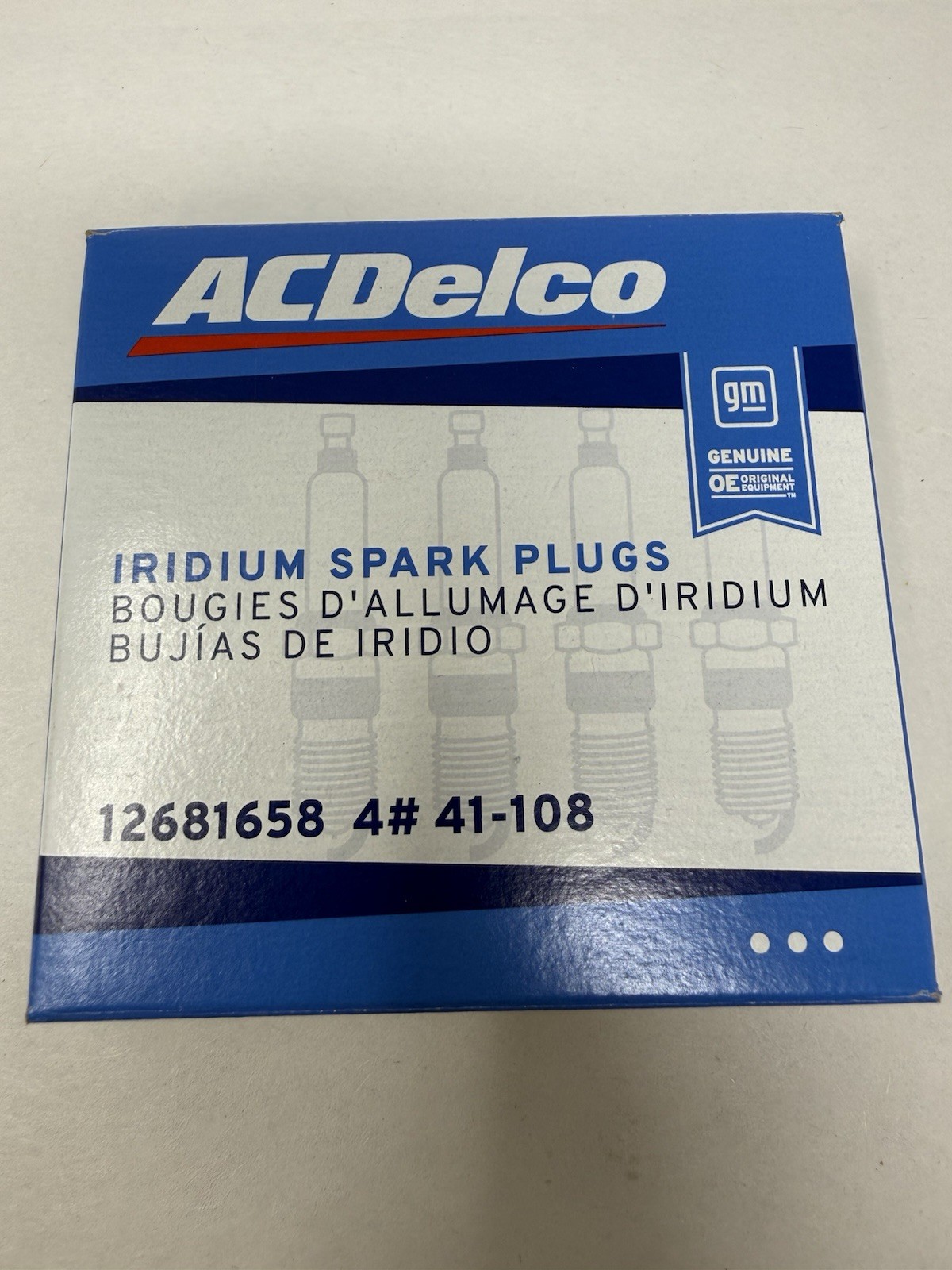 4 NEW Spark Plug-Iridium ACDelco 41-108 12681658 FAST FREE SHIPPING