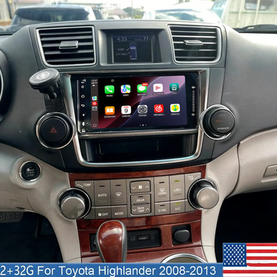 7'' For Toyota Highlander  Car Radio Multimedia Wifi 2008-2013 Stereo Carplay GPS