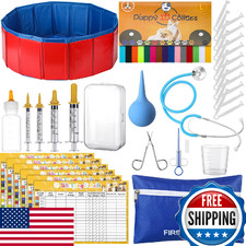 Arrowbash 57 Pcs Puppy Kitten Whelping Supplies Whelping Kit for Puppies Birth D