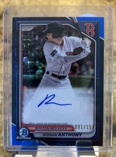 2024 Bowman Chrome Mega Box Prospect Roman Anthony Blue Mojo Auto /150