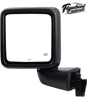 Left Driver Side Power Heated Mirror Rear For Jeep Wrangler Gladiator 2018-2024