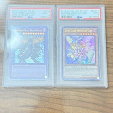 2012 Yugioh Toon Dark Magician Girl LCYW-EN111 1st Edition PSA 9 And 8