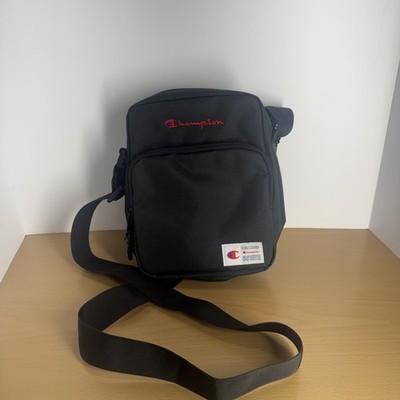 Champion Method Cross Body Handbag Strap Unisex - Black - Gray Interior