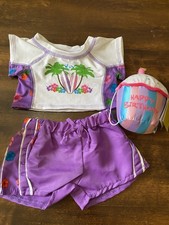 Build A Bear Short Set And Birthday Accessory