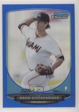 2013 Bowman Chrome Prospects Blue Refractor /250 Drew Steckenrider #BCP183 0m0