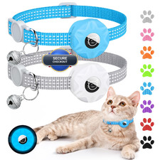 Hoeraonr Apple Airtag Cat Collar Gps Tracker Reflective Breakaway Design
