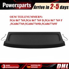 Hutablage Abdeckung Kofferraum für VW Golf 7 VII 5G1 BE1 2012-2021 5G6867769F DE