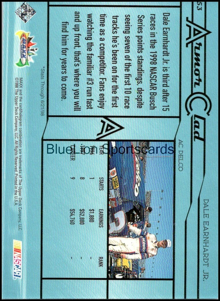 1998 Maxximum #53 Dale Earnhardt Jr. - Image 2 of 2